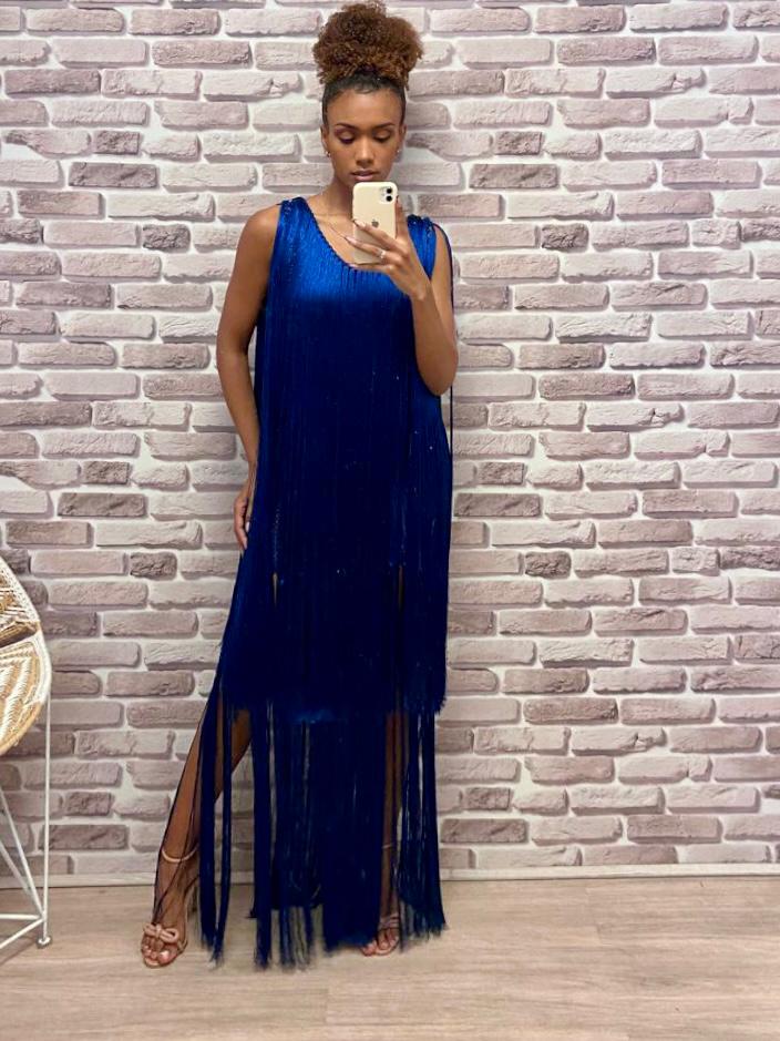 Vestido de Crochet Fio de Seda VE196