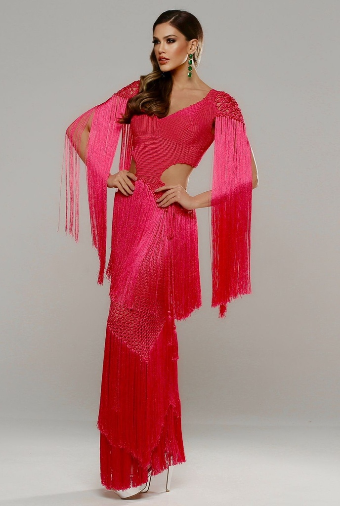 Vestido de Crochet Fio de Seda VE316