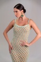 Vestido de Crochet Fio de Seda VE378