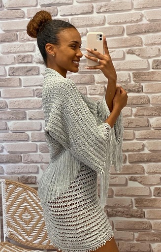 Casaquinho Crochet Fio de Seda CS015