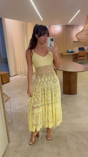 Vestido de Crochet Algodão VEP