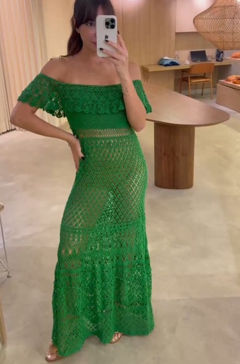 Vestido de Crochet Algodão VEP5